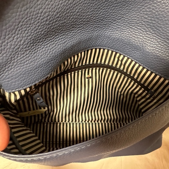 Kate Spade Blue and Cream Crossbody Purse - Picture 5 of 8